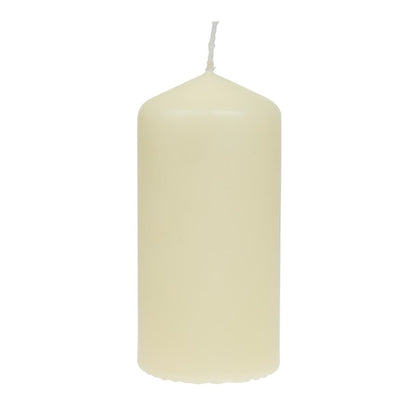Bolsius Tall Pillar Candles Ivory 120mm (12 Pack) db087