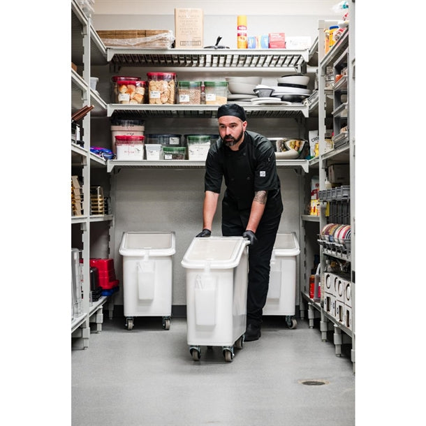 Cambro Mobile Ingredient Bin White 81Ltr db125