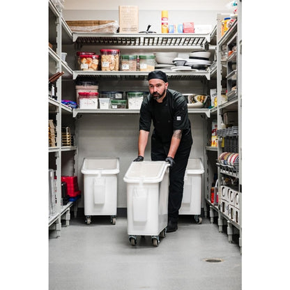 Cambro Mobile Ingredient Bin White 81Ltr db125