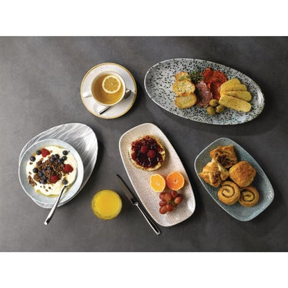 Churchill Raku Oblong Chef Plates Jade Green 202 x 261mm (12 Pack) df915