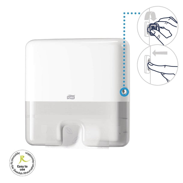Tork Xpress Multifold Mini Hand Towel Dispenser White H2 db462