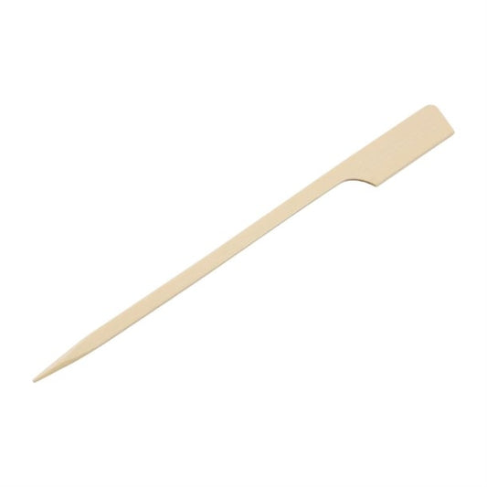 Fiesta Compostable Bamboo Paddle Skewers 120mm (100 Pack) db496