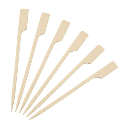 Fiesta Compostable Bamboo Paddle Skewers 120mm (100 Pack) db496