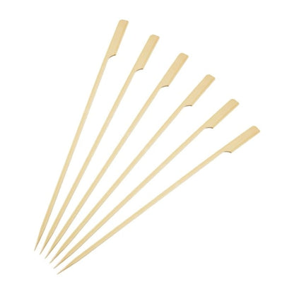 Fiesta Compostable Bamboo Paddle Skewers 240mm (100 Pack) db498