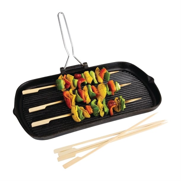 Fiesta Compostable Bamboo Paddle Skewers 240mm (100 Pack) db498