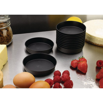 Matfer Bourgeat Exoglass Quiche Moulds 100mm (12 Pack) db509