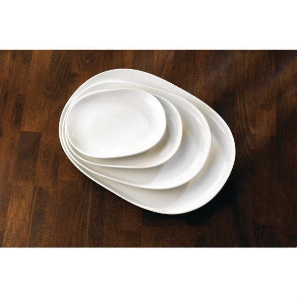Churchill Alchemy Moonstone Oval Plates 288mm (6 Pack) dn518