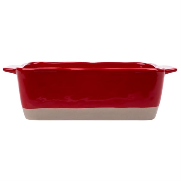 Olympia Red And Taupe Ceramic Roasting Dish 2.5Ltr db522