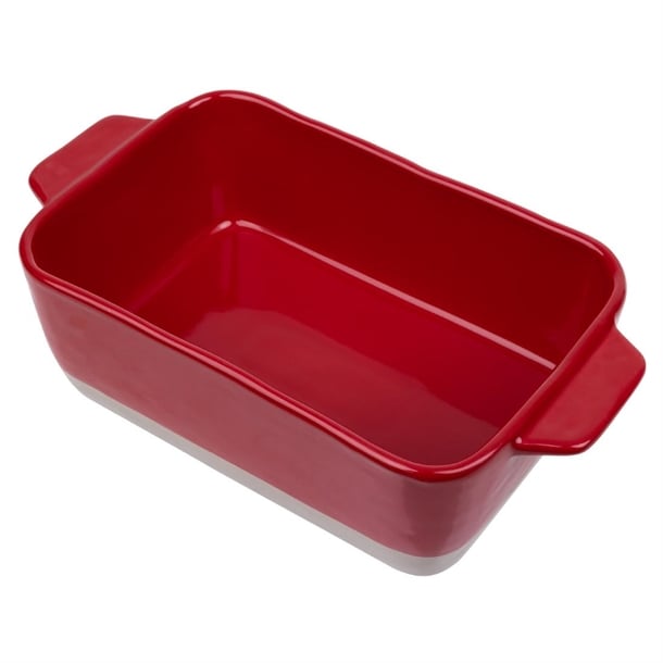 Olympia Red And Taupe Ceramic Roasting Dish 2.5Ltr db522