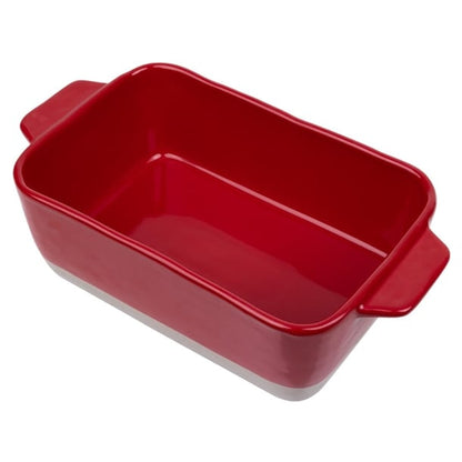 Olympia Red And Taupe Ceramic Roasting Dish 2.5Ltr db522