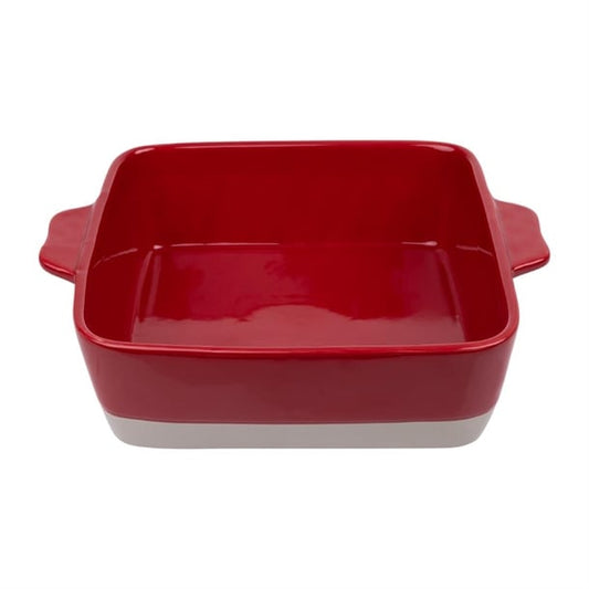Olympia Red And Taupe Ceramic Roasting Dish 4.2Ltr db527