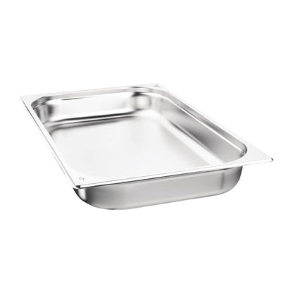 Nisbets Essentials Stainless Steel 1/1 Gastronorm 65mm ( 3 Pack) db881