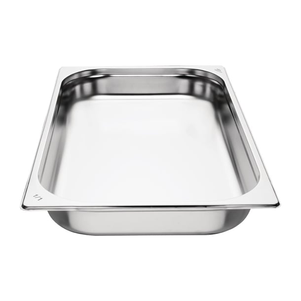 Nisbets Essentials Stainless Steel 1/1 Gastronorm 65mm ( 3 Pack) db881