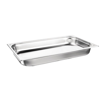 Nisbets Essentials Stainless Steel 1/1 Gastronorm 65mm ( 3 Pack) db881