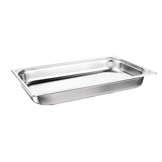Nisbets Essentials Stainless Steel 1/1 Gastronorm 65mm ( 3 Pack) db881