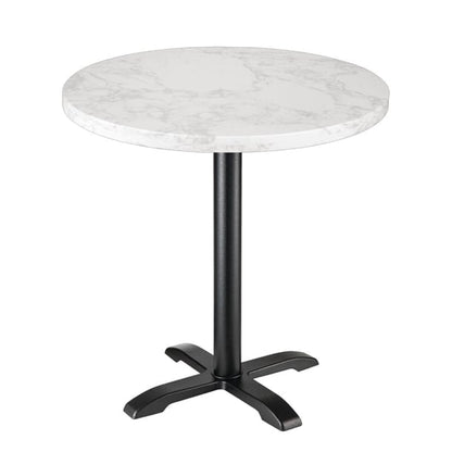 Bolero Round Marble Effect Tabletop White 600mm dc300