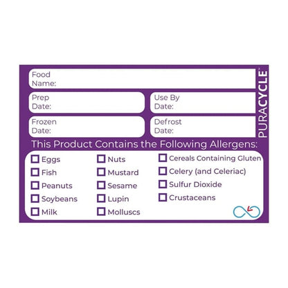 Puracycle Reusable Purple Allergen Labels (20 Pack) dc458