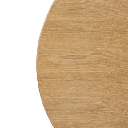 Bolero Pre-Drilled Round Table Top Natural Ash Veneer 600mm dc469