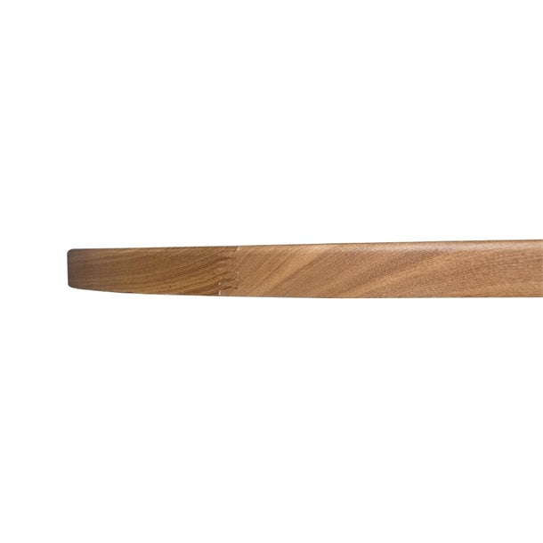 Bolero Pre-Drilled Round Table Top Natural Ash Veneer 600mm dc469