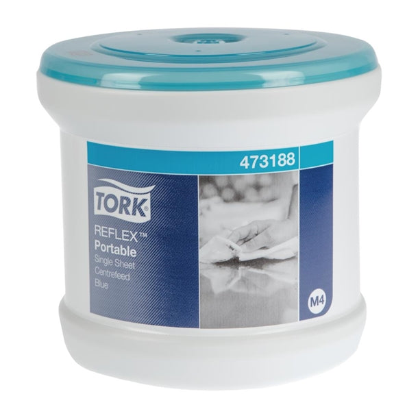 Tork Reflex Centrefeed Paper Towel & Dispenser White/Turquoise M4 dc488