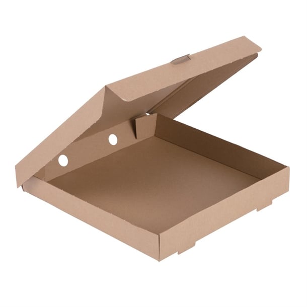 Fiesta Compostable Plain Pizza Boxes 12" (100 Pack) dc724
