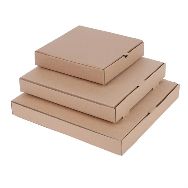 Fiesta Compostable Plain Pizza Boxes 14" (50 Pack) dc725