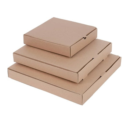Fiesta Compostable Plain Pizza Boxes 14" (50 Pack) dc725