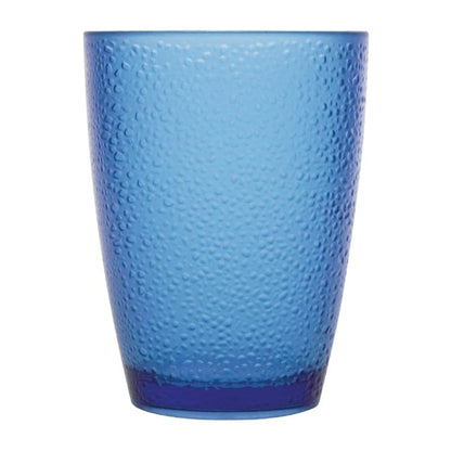 Olympia Kristallon Polycarbonate Tumblers Pebbled Blue 275ml (6 Pack) dc929