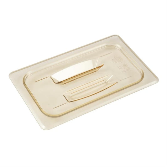 Cambro High Heat Polycarbonate 1/4 Gastronorm Lid with Handle hr273