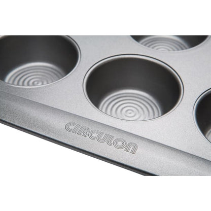 Circulon Carbon Steel Muffin Tin 12 Cup de505