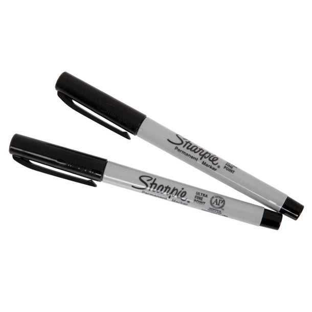 Sharpie Ultra Fine Permanent Marker Black (2 Pack) de707