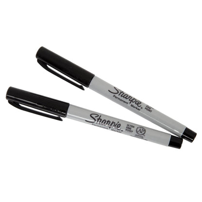 Sharpie Ultra Fine Permanent Marker Black (2 Pack) de707