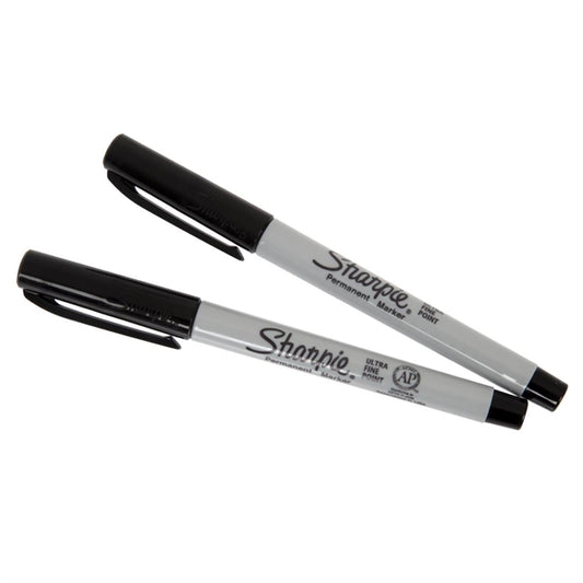 Sharpie Ultra Fine Permanent Marker Black (2 Pack) de707