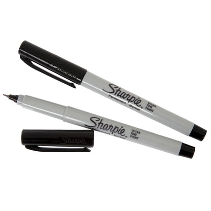 Sharpie Ultra Fine Permanent Marker Black (2 Pack) de707