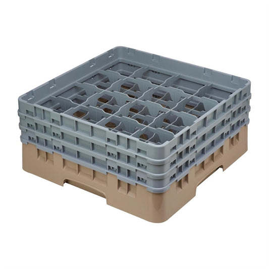 Cambro Camrack Beige 16 Compartments Max Glass Height 174mm de783