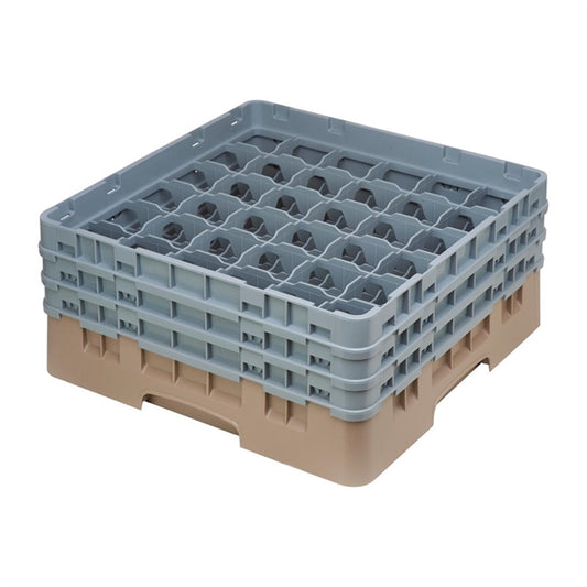 Cambro Camrack Beige 36 Compartments Max Glass Height 174mm de795