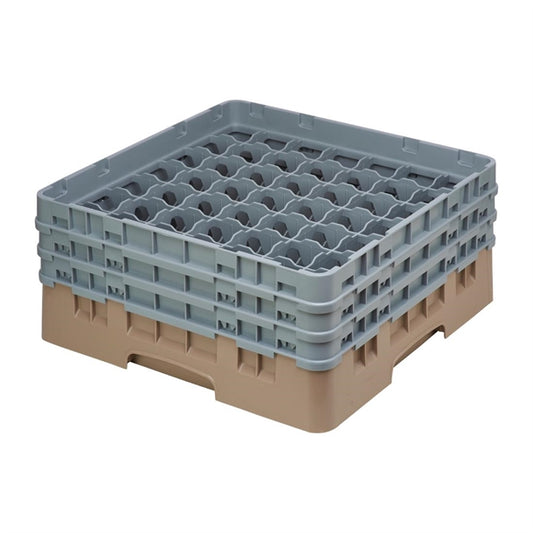 Cambro Camrack Beige 49 Compartments Max Glass Height 174mm de798