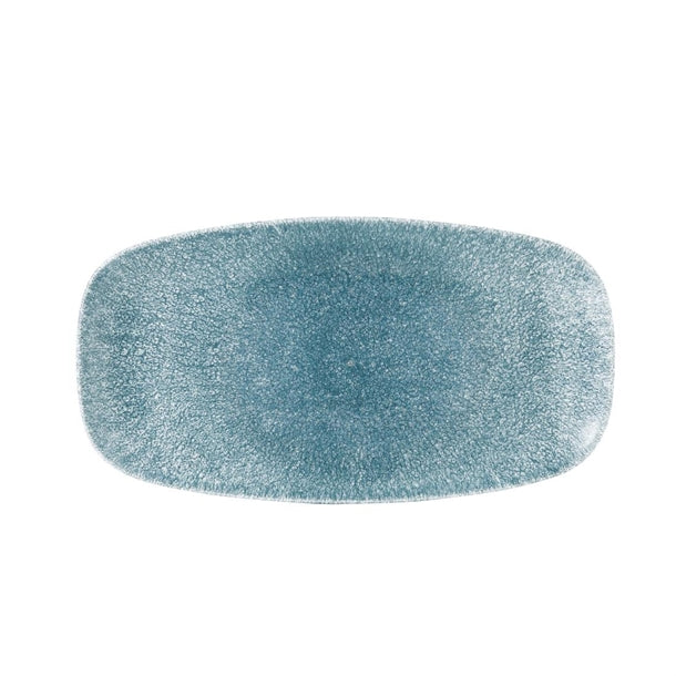 Churchill Studio Prints Raku Oblong Plates 355mm Topaz Blue (6 Pack) de880