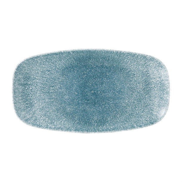 Churchill Studio Prints Raku Oblong Plates Topaz Blue 298mm (12 Pack) de881