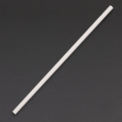 Fiesta Compostable Paper Straws White (250 Pack) de925