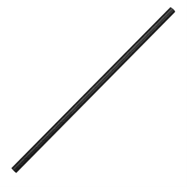 Fiesta Compostable Paper Straws Black (250 Pack) de926