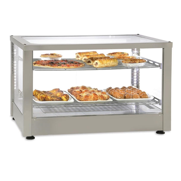 Roller Grill Heated 2 Shelf Display Cabinet WD780 SI df410