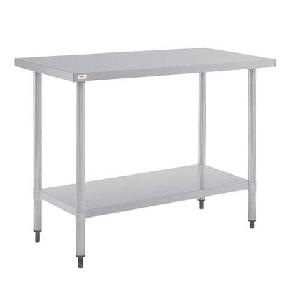 Nisbets Essentials Self Assembly Stainless Steel Table 1200 x 600mm df677
