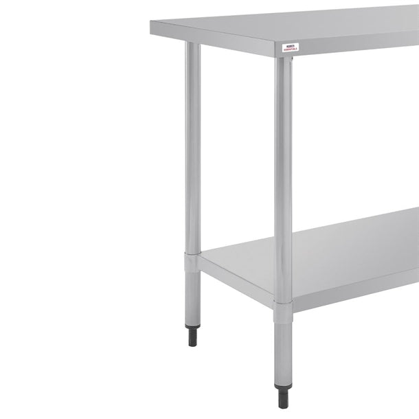 Nisbets Essentials Self Assembly Stainless Steel Table 1200 x 600mm df677