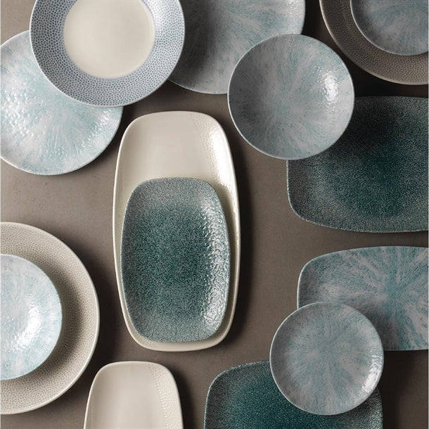 Churchill Raku Oblong Chef Plates Jade Green 199 x 300mm (6 Pack) df916