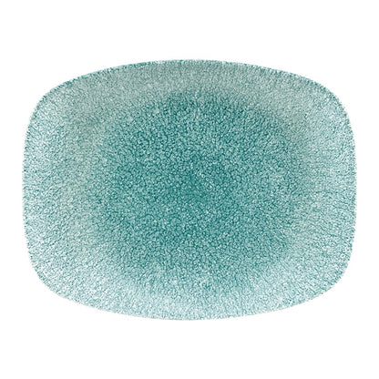 Churchill Raku Oblong Chef Plates Jade Green 202 x 261mm (12 Pack) df915