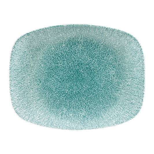 Churchill Raku Oblong Chef Plates Jade Green 202 x 261mm (12 Pack) df915