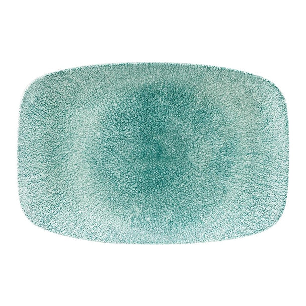Churchill Raku Oblong Chef Plates Jade Green 199 x 300mm (6 Pack) df916