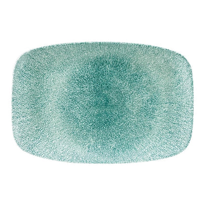Churchill Raku Oblong Chef Plates Jade Green 199 x 300mm (6 Pack) df916