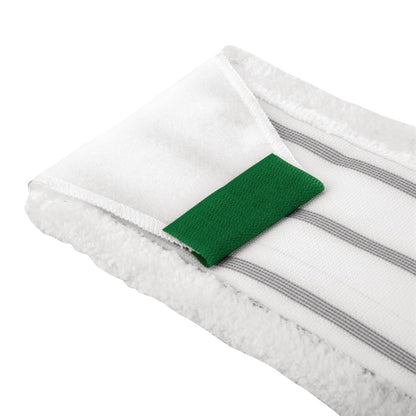 SYR Microfibre 400mm Flat Mop Head Green dk217